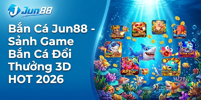 Bắn Cá Jun88 - Sảnh Game Bắn Cá Đổi Thưởng 3D HOT 2026 2 Bắn Cá Jun88 - Sảnh Game Bắn Cá Đổi Thưởng 3D HOT 2026