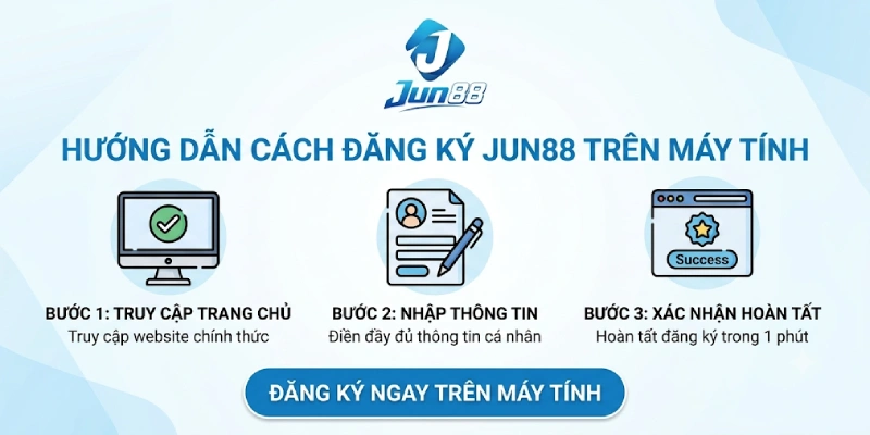 Cách Đăng Ký Jun88 Trên Máy Tính