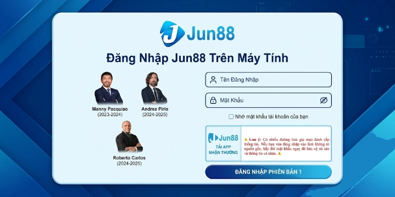 Đăng Nhập Jun88 Trên Máy Tính