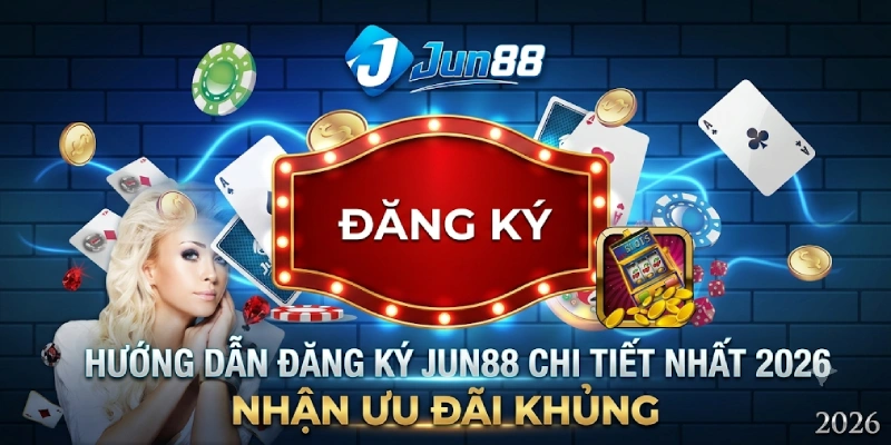 Hướng Dẫn Đăng Ký JUN88 Chi Tiết Nhất 2026 - Nhận Ưu Đãi Khủng